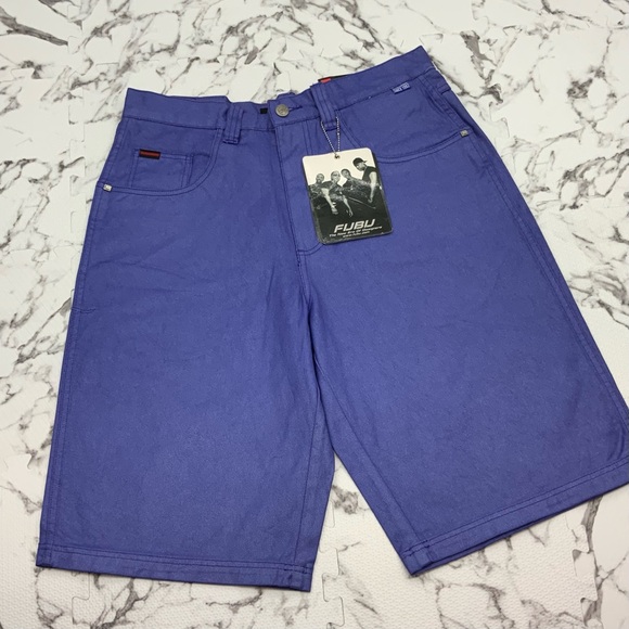 Men's Fubu Electric Blue Denim Shorts